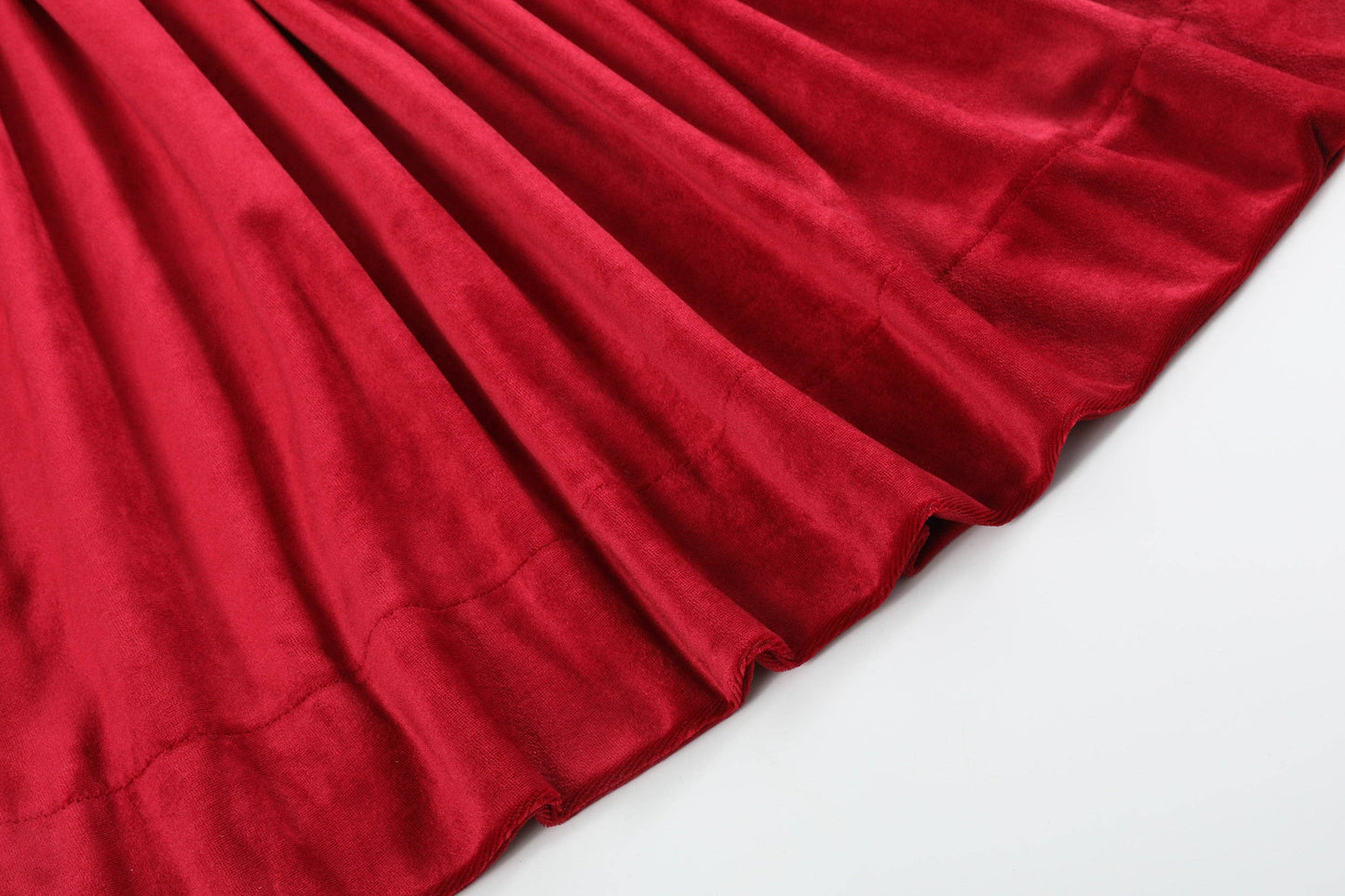 Nativity Long Sleeve Smocked Dress | Red Velvet