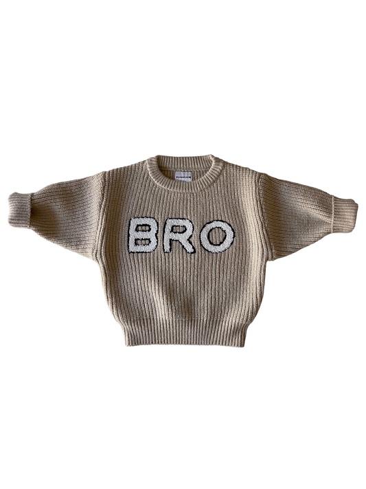 BRO Knit Sweater | Cocoa (Tan)