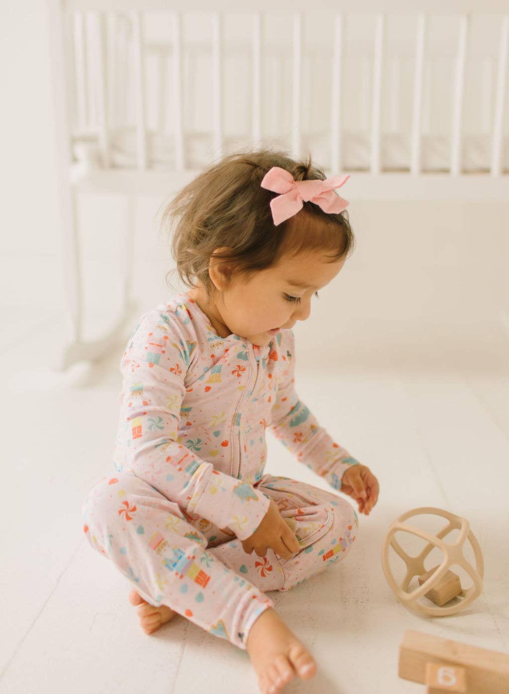 Bamboo Convertible Feet Zip Sleeper | Sugar Plum