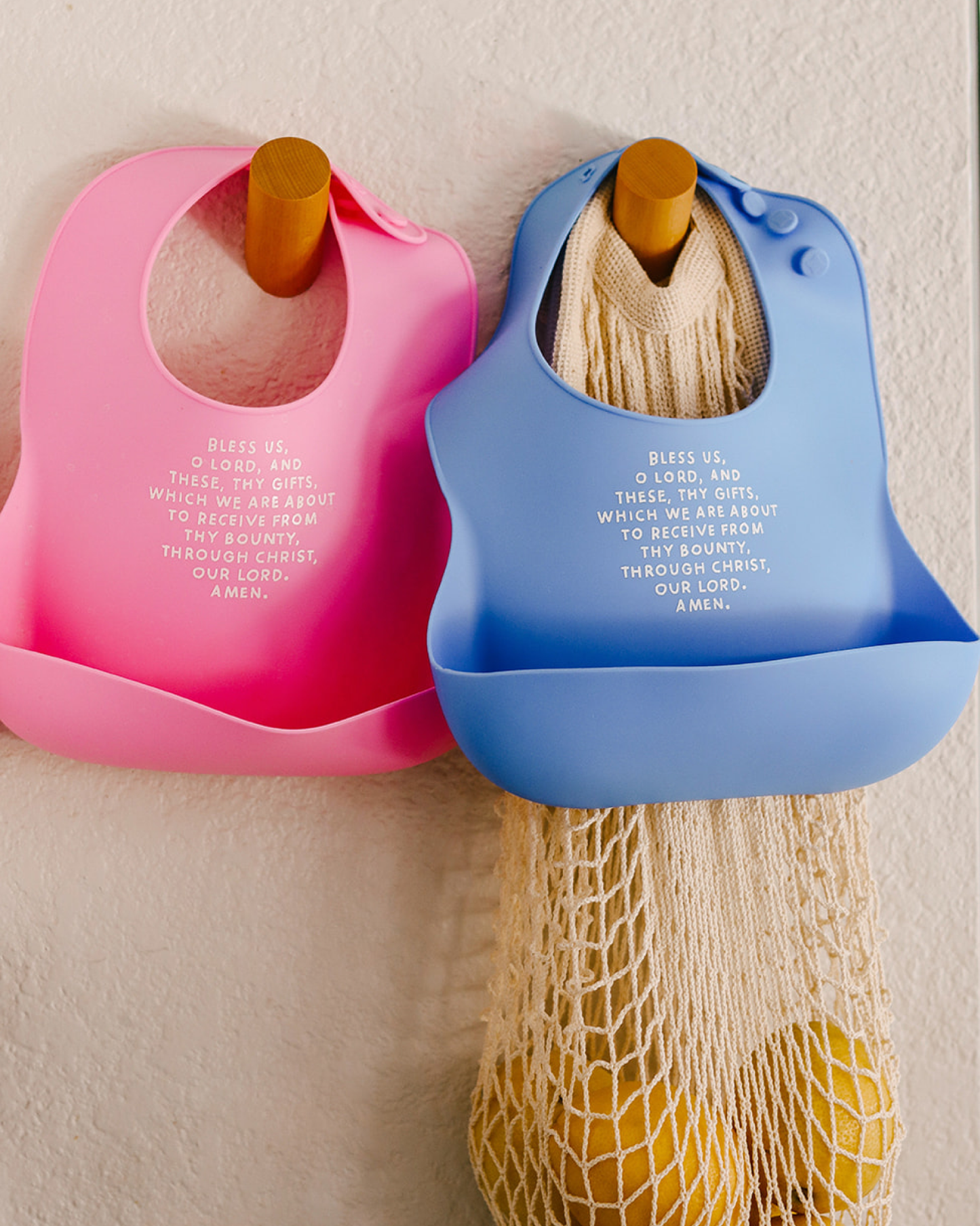 Meal Blessing Silicone Bib: Butter Yellow
