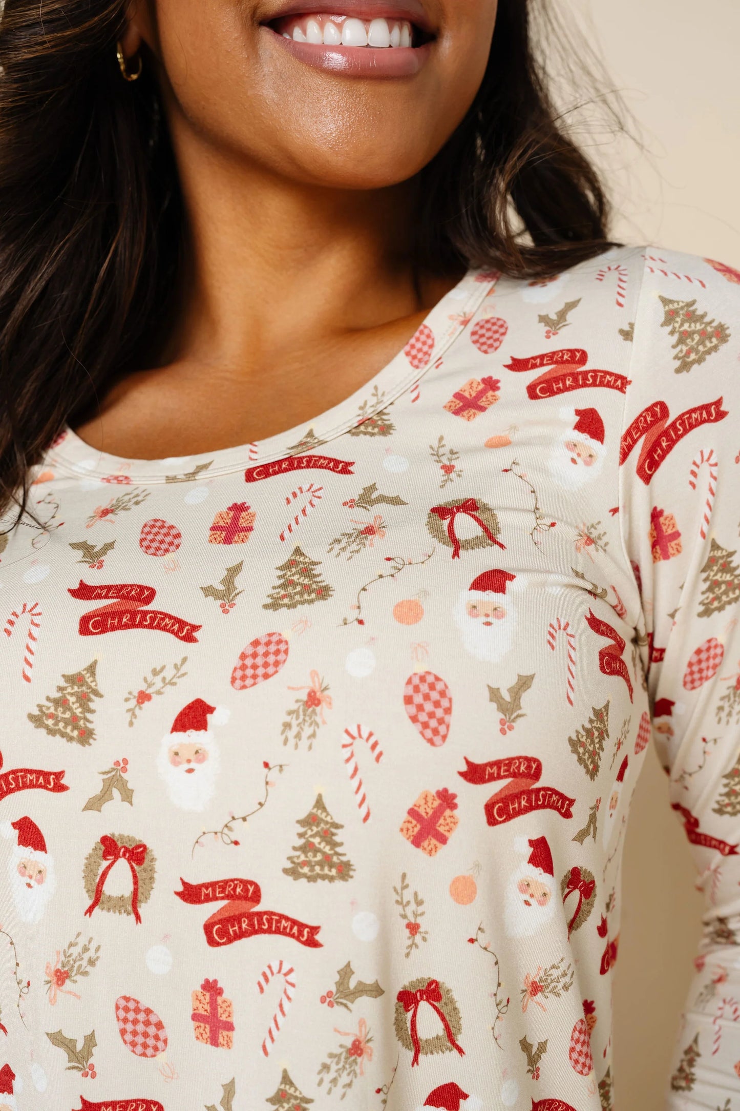 Women's Lounge Long Sleeve Tee | Mistletoe