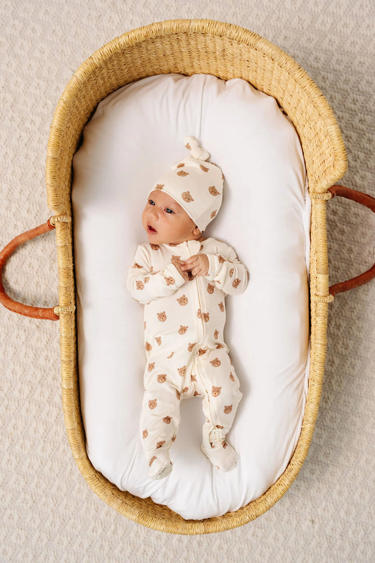 Teddy Zipper Footie