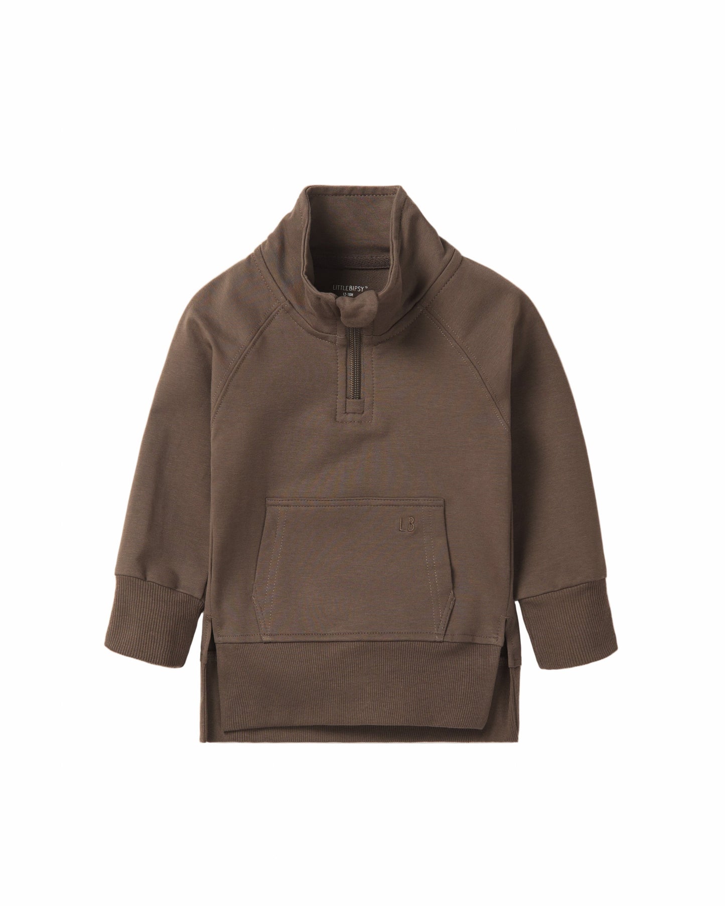 Quarter Zip Pullover | Cocoa