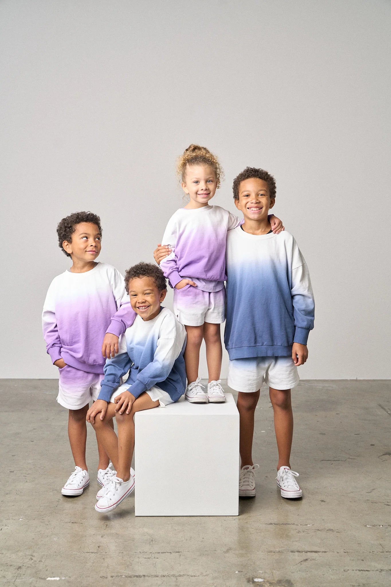 Ombre Sweatshort | Purple