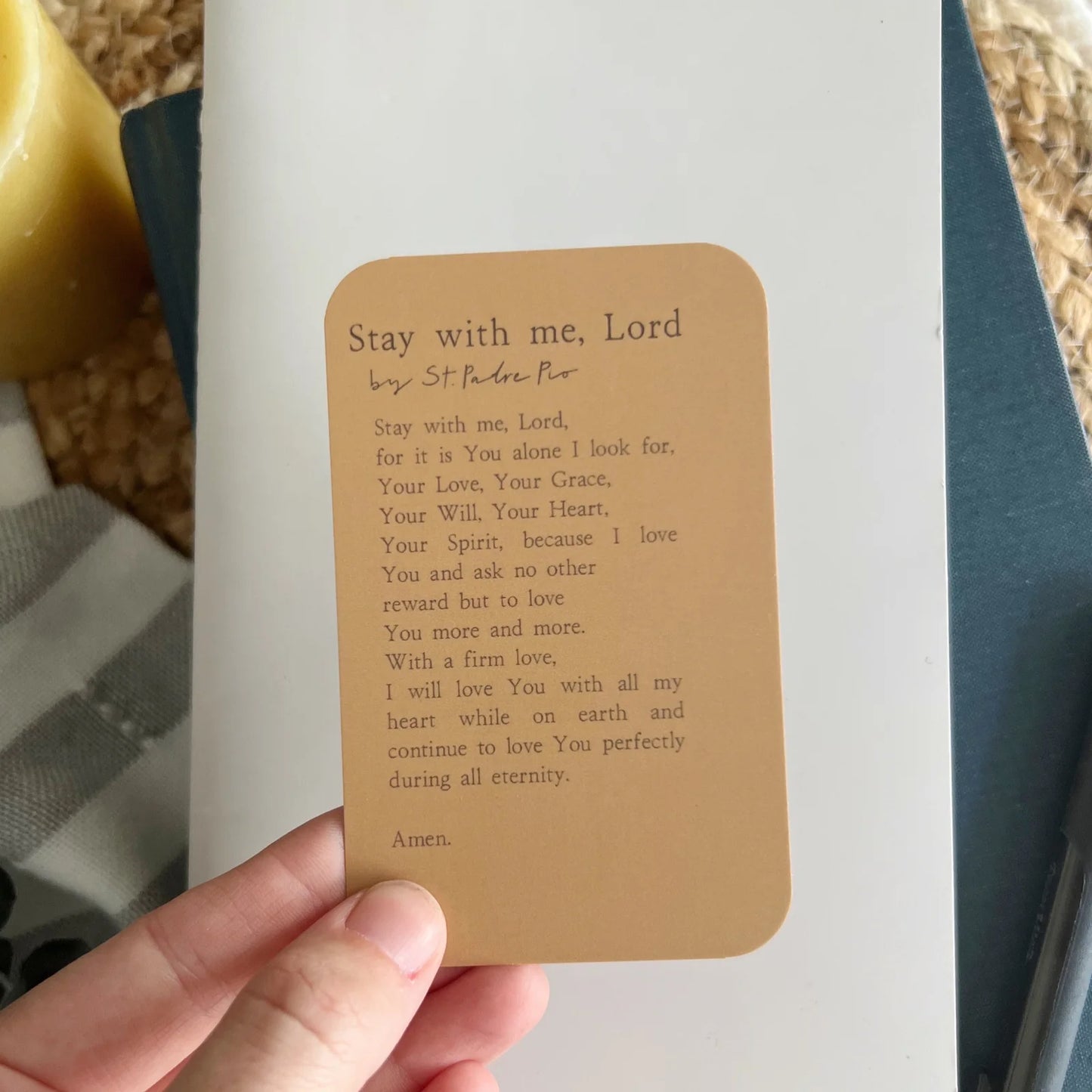 Stay with me Lord | Prayer Card