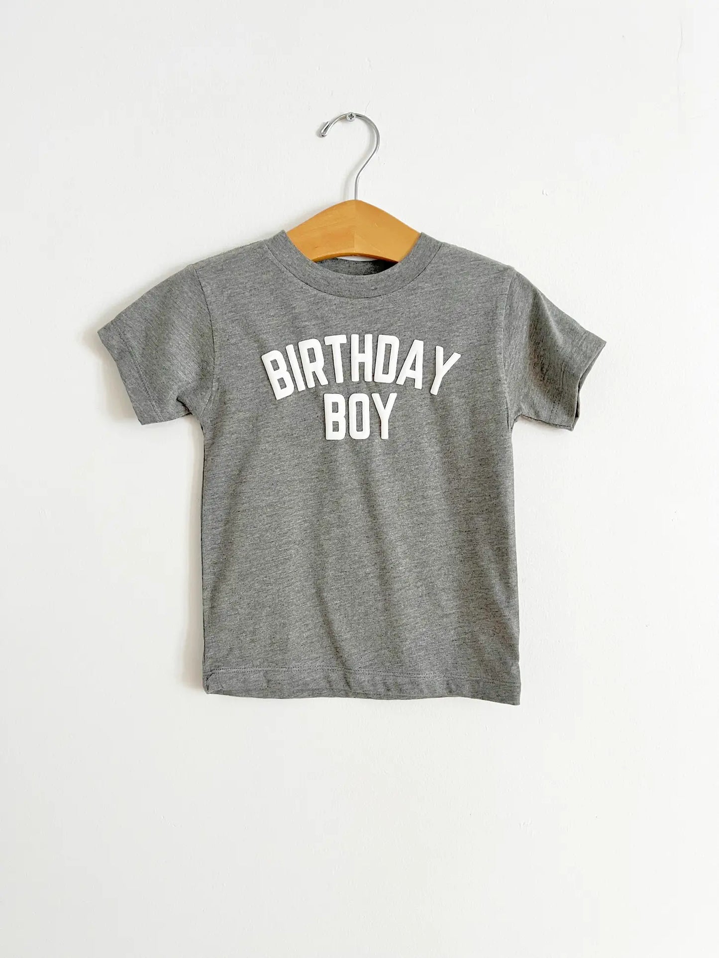 Birthday Boy Tri-Blend Kids Tee | Grey