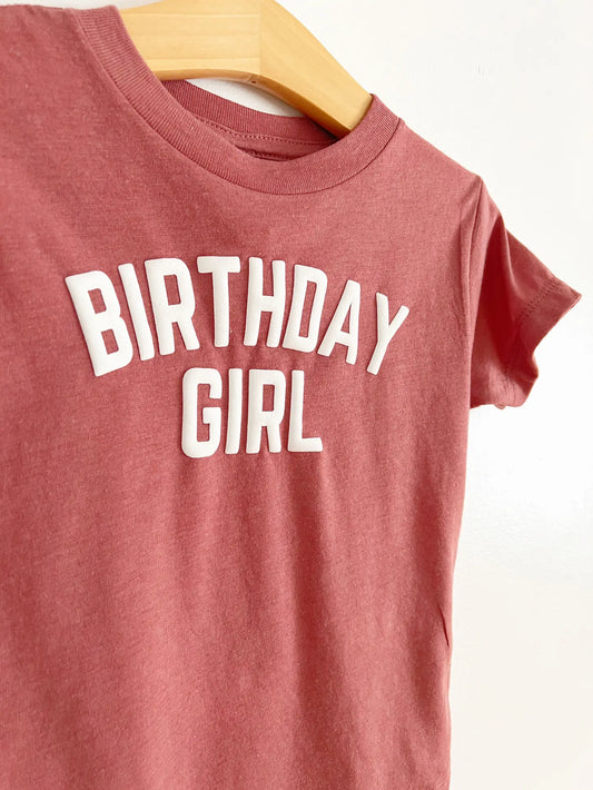 Birthday Girl Tri-Blend Kids Tee | Mauve