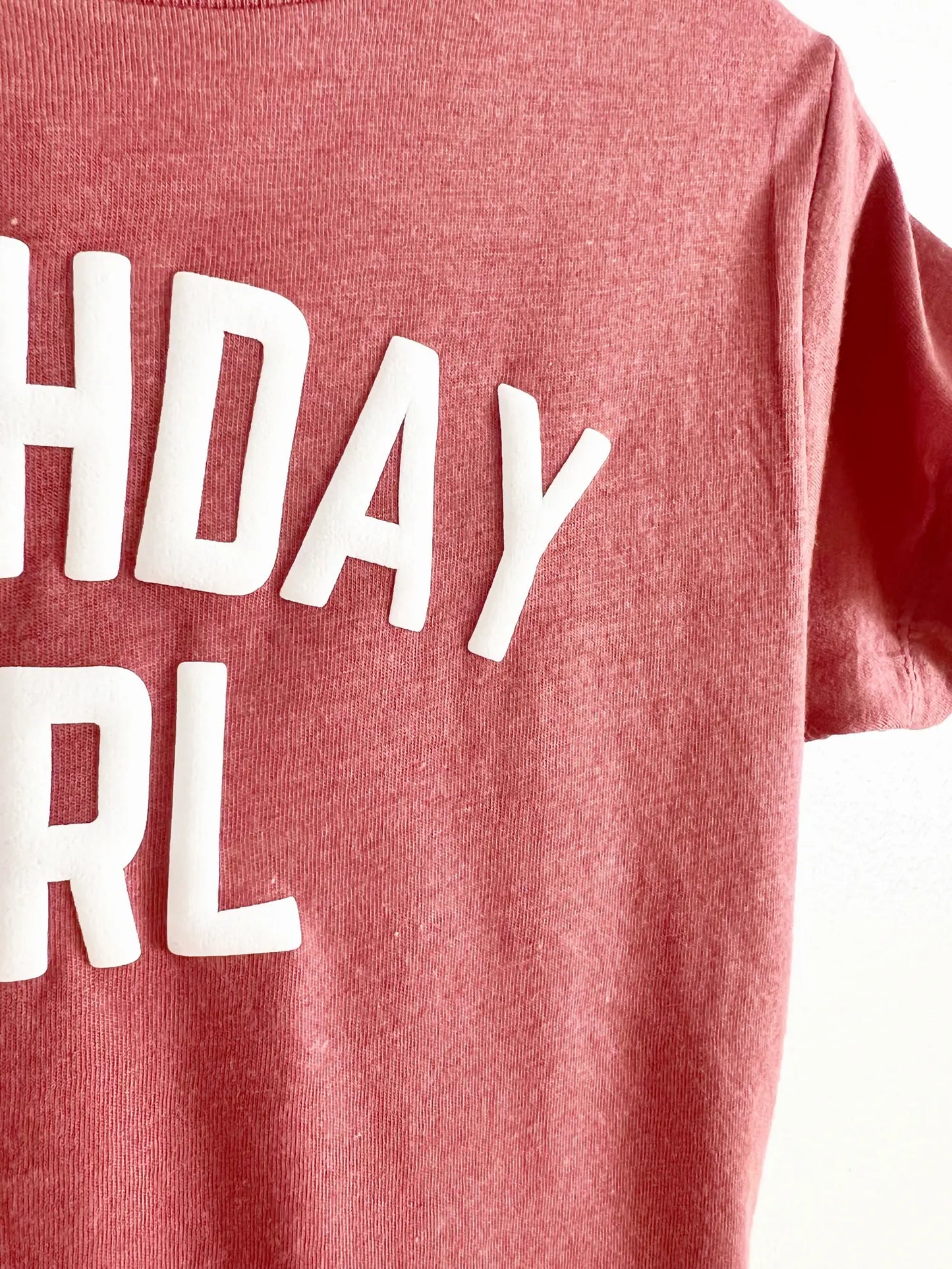 Birthday Girl Tri-Blend Kids Tee | Mauve