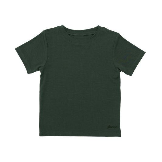 Solid Bamboo Tee | Dark Forest