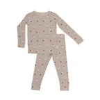 Bamboo Pajama Set | Football (Small Ribbed)