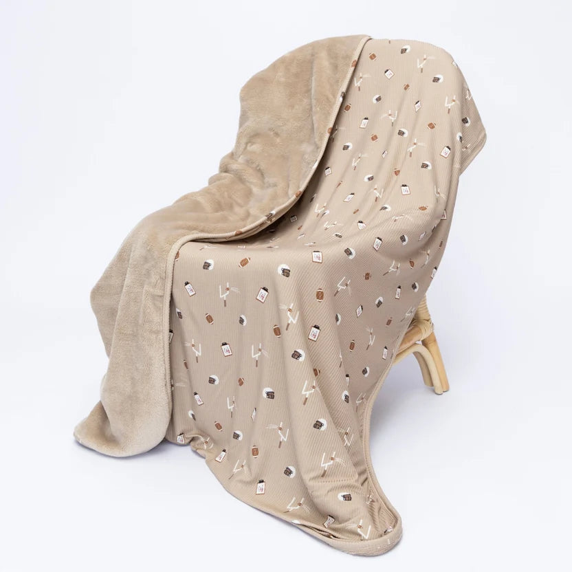 Football (Small Ribbed) | Bamboo Plush Blanket