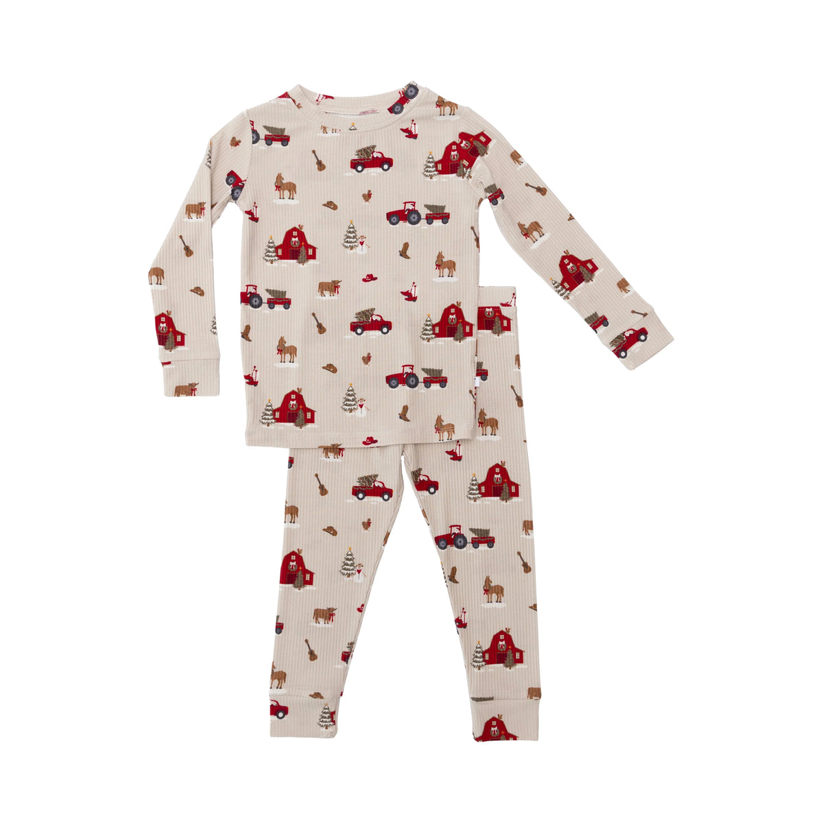 Country Christmas | Small Ribbed Bamboo Pajama Set