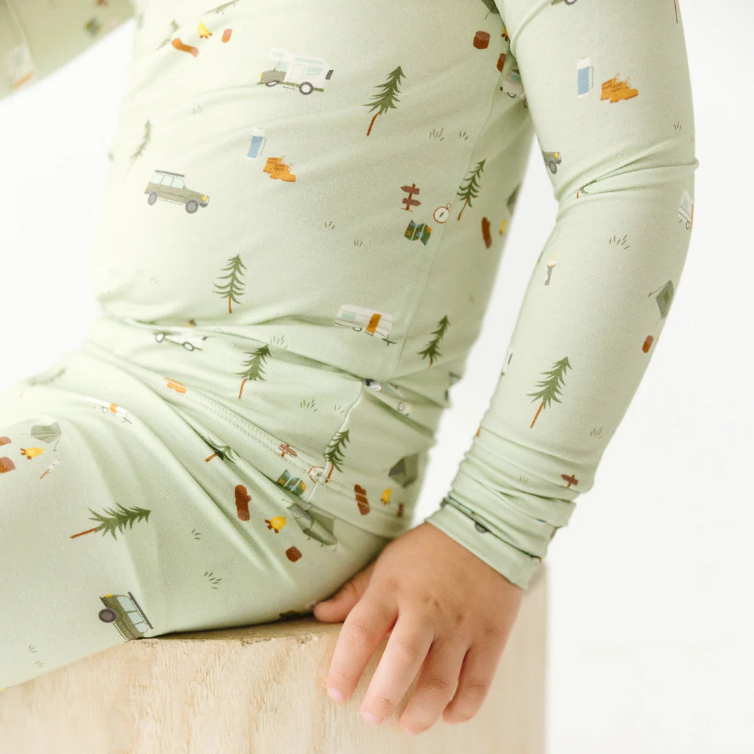 Two-Piece Bamboo Pajama Set | Happy Camper
