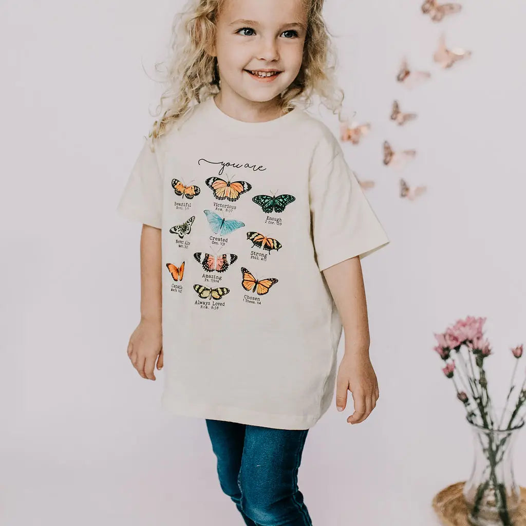 Butterfly Affirmation T-shirt | Cream