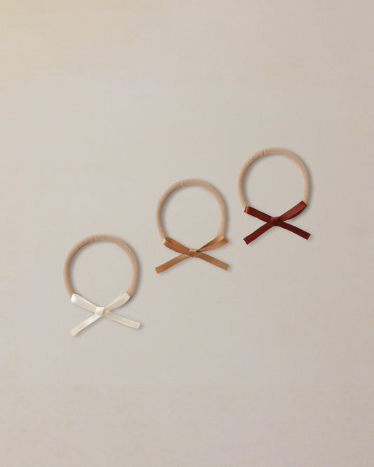 Baby Bow Headbands | Spice, Ivory, Gold