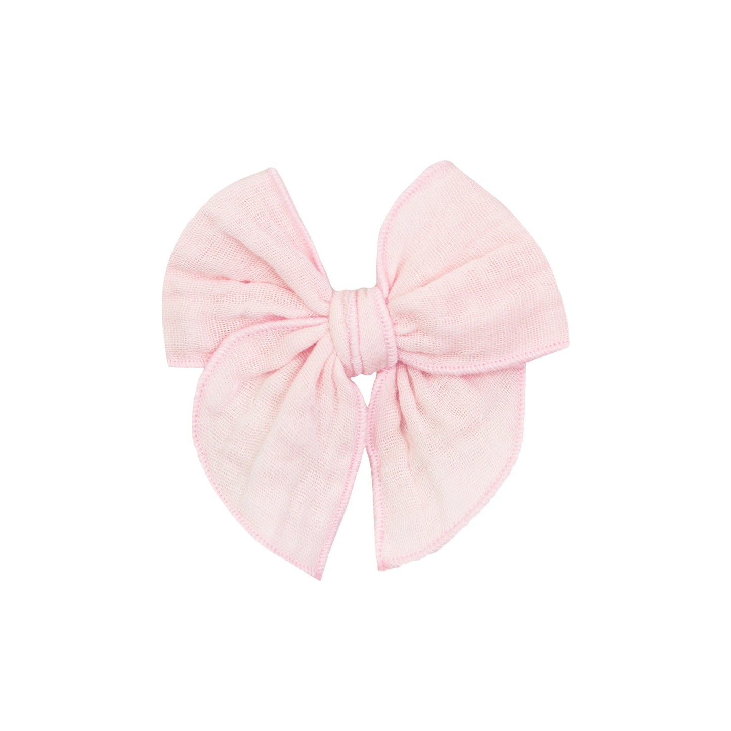 Blush Muslin Heirloom Fable Bow | Clip