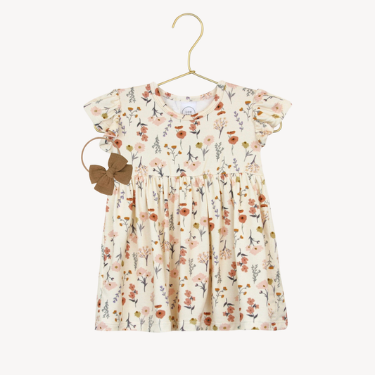 Twirl Dress & Cinnamon Headband Bow