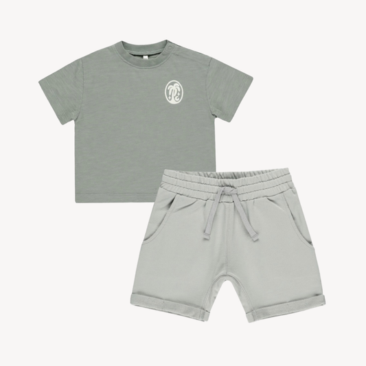 Relaxed Sunshine Tee & Seafoam Short