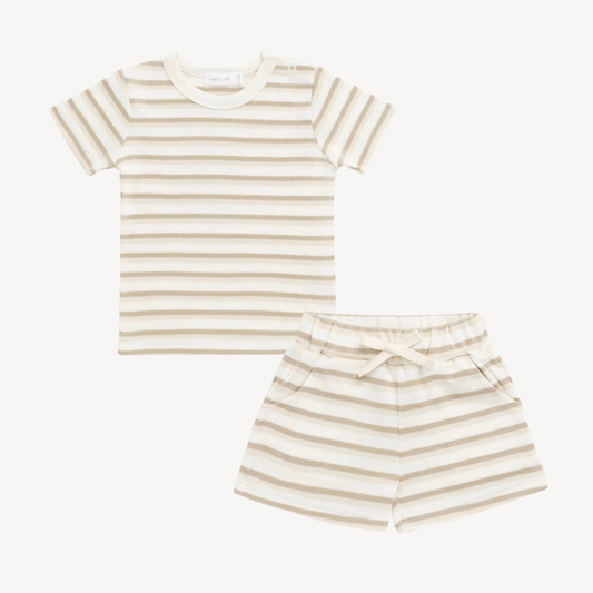 Willem Stripe Top & Short Set