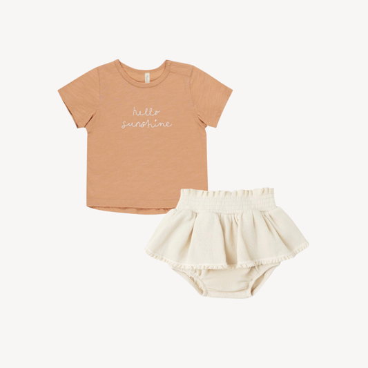 Hello Sunshine Tee & Skirted Bloomer