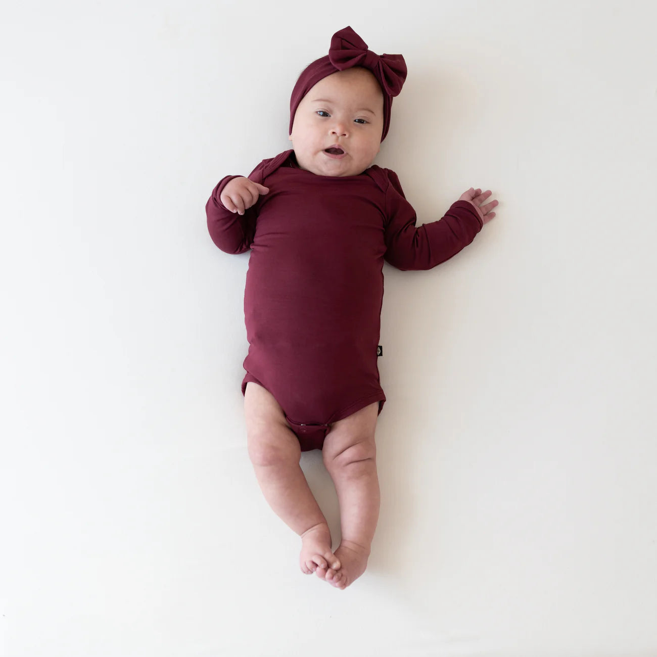 Bamboo Long Sleeve Bodysuit | Burgundy