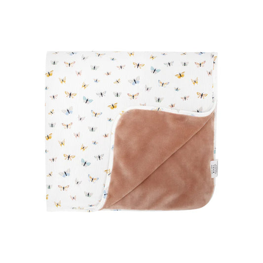 Butterflies Small Ribbed Blanket