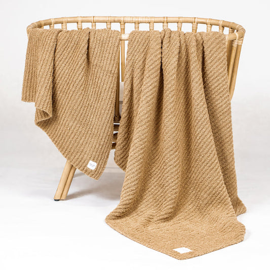 Chenille Blanket | Tan