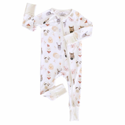 Bamboo Sleeper w/ Fold-Over Feet | Barnyard Buddies