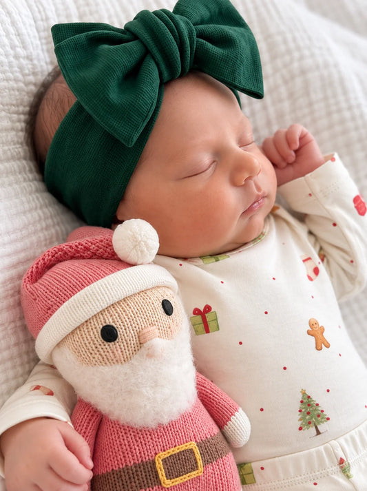 Classic Bow Headband | Alpine Green