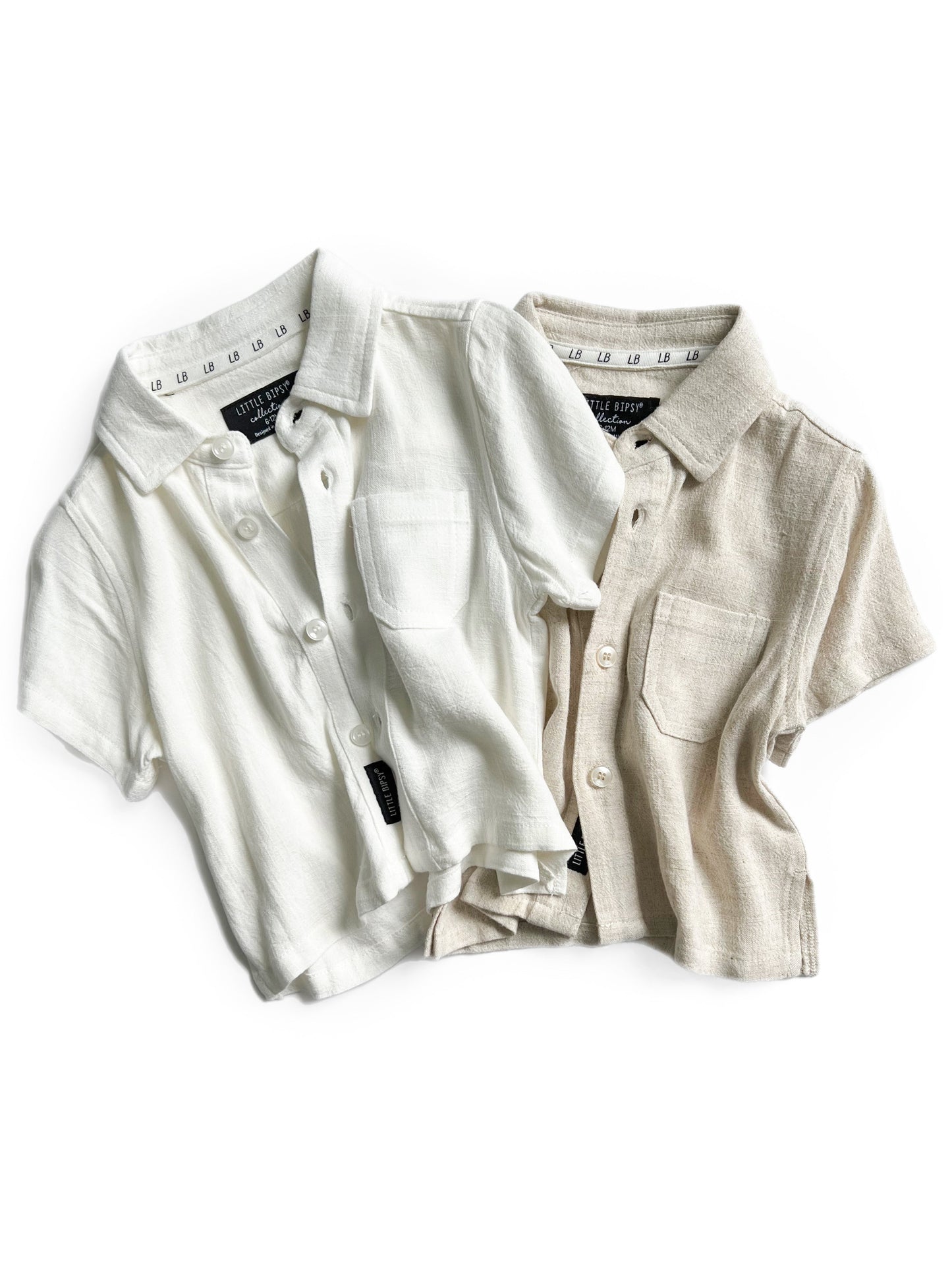Linen Button Up | White