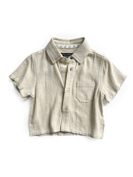 Linen Button Up | Sand