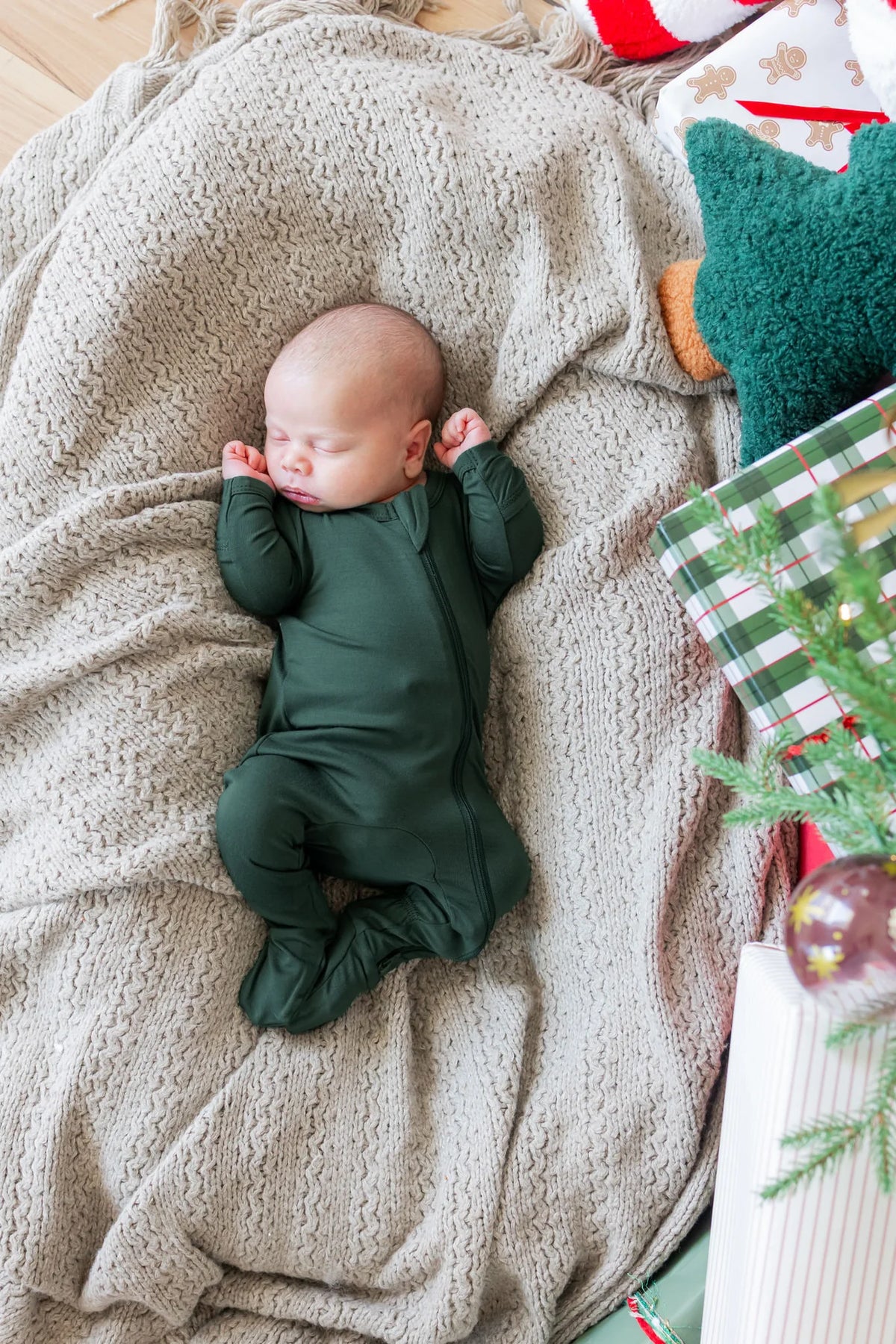 Bamboo Zippered Footie | Cypress
