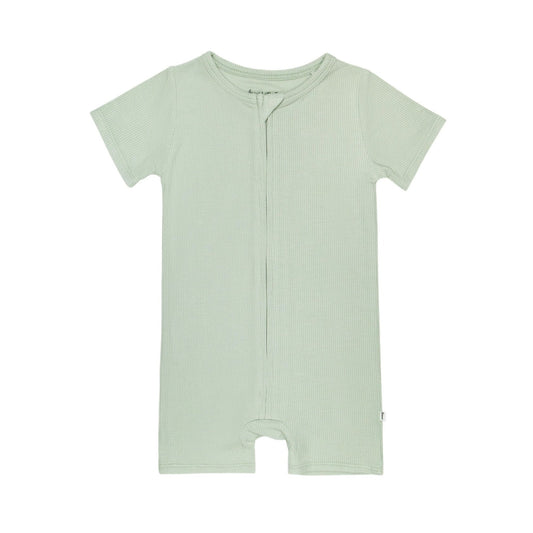 Bamboo Summer Zip Romper | Dusty Sage