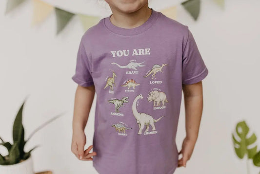 Dinosaur Affirmation T-shirt | Lilac