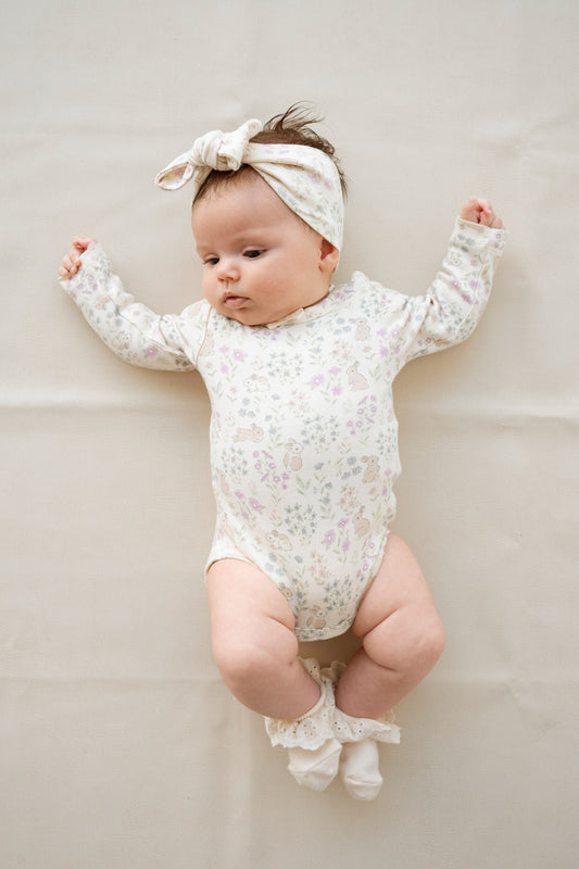 Organic Cotton Long Sleeve Bodysuit | Penny's Egg Hunt