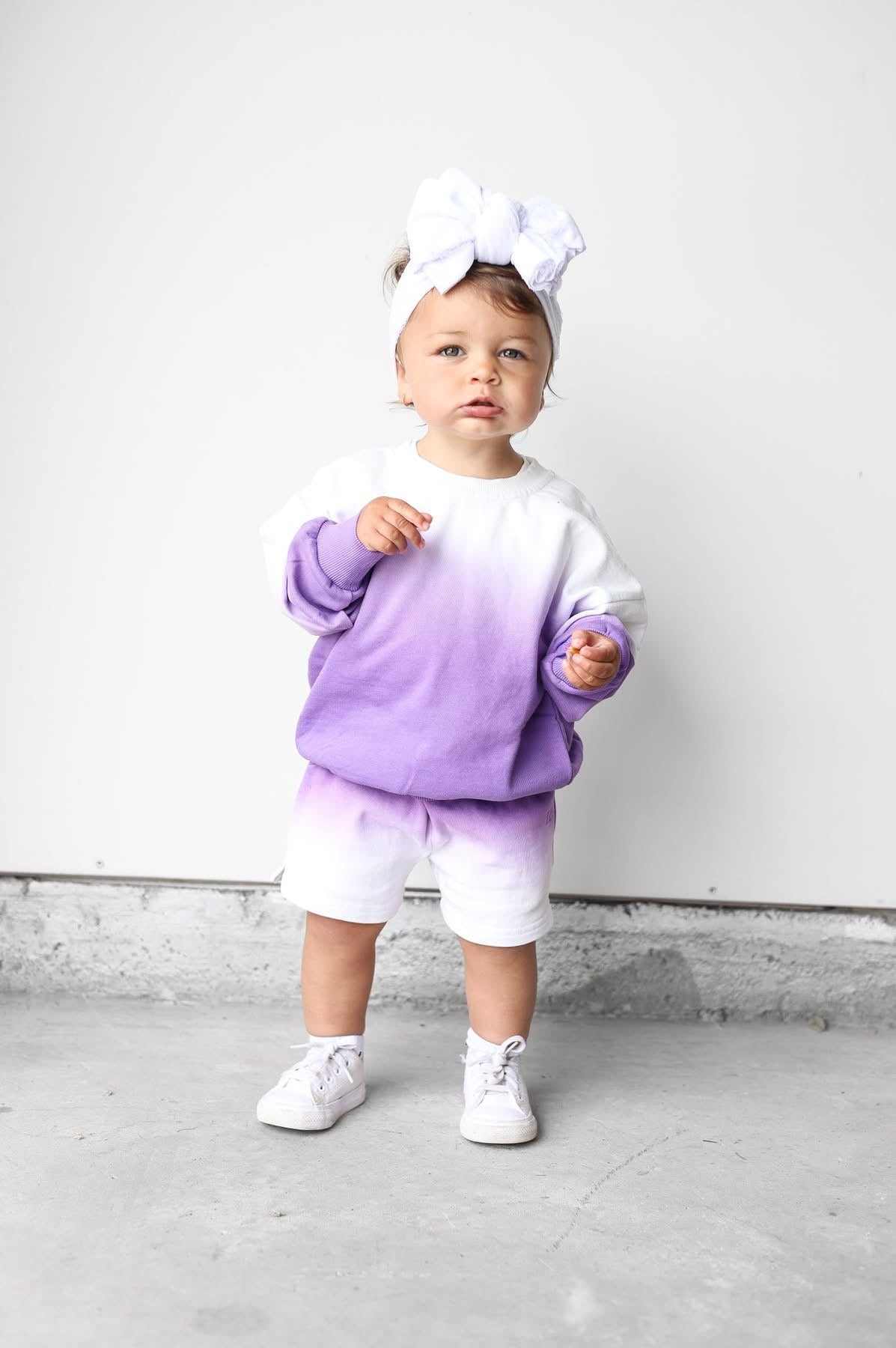 Ombre Sweatshort | Purple
