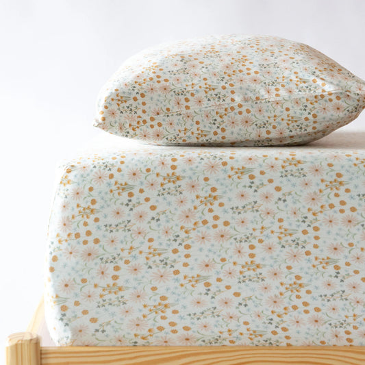 Twin Sheet w/ Pillow Case | Whimsical Floral