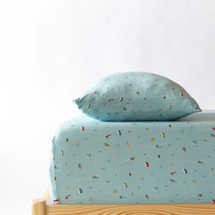 Twin Sheet w/ Pillow Case | Gone Fishing
