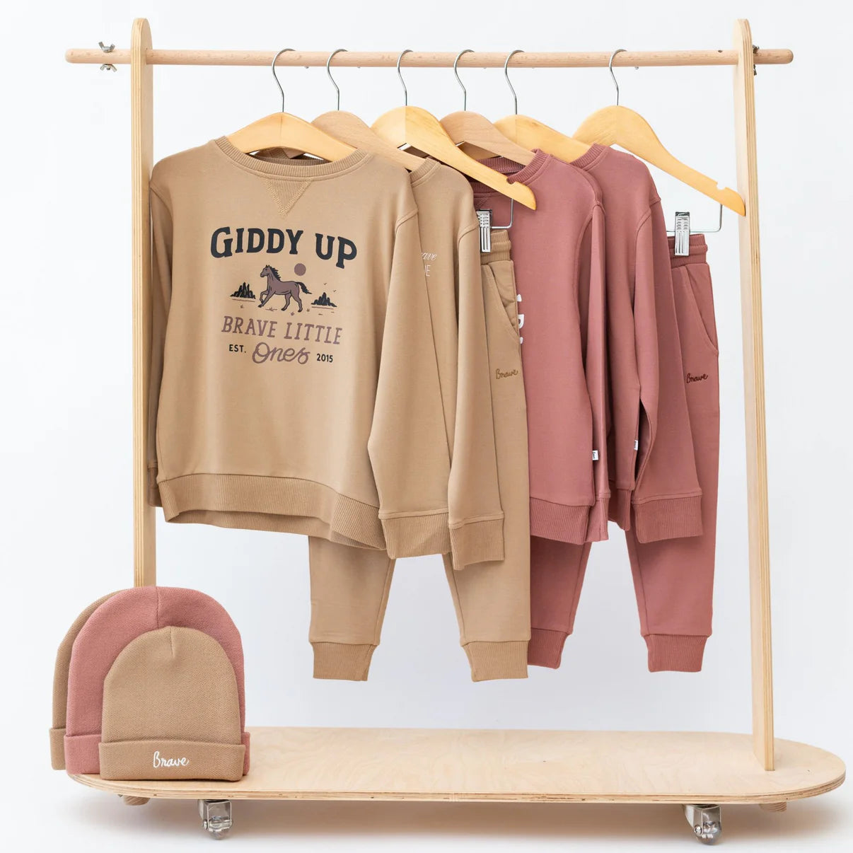 Giddy Up Bamboo French Terry Pullover | Pecan