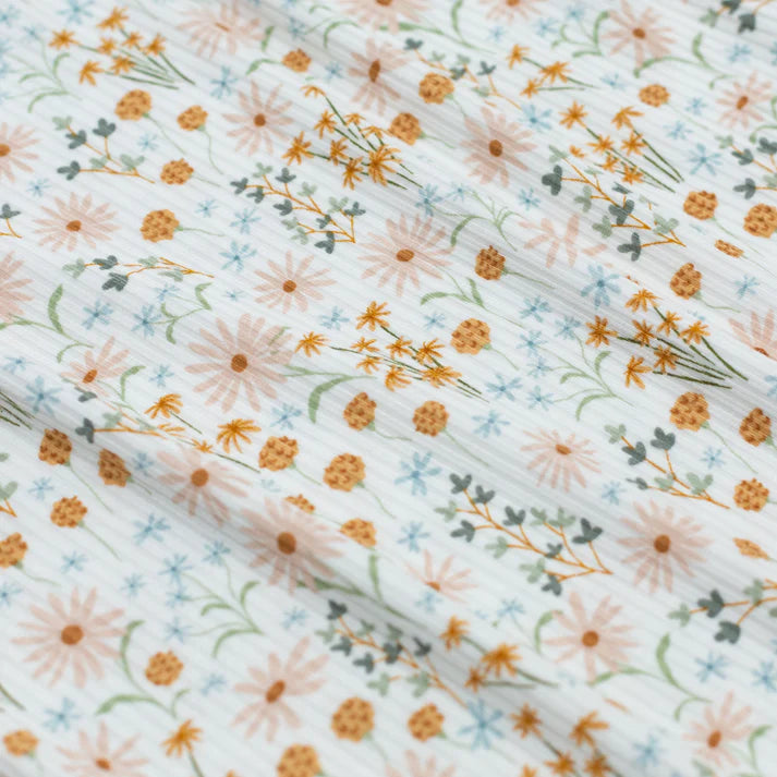Bamboo Pajama Set | Whimsical Floral (Small Ribbed)
