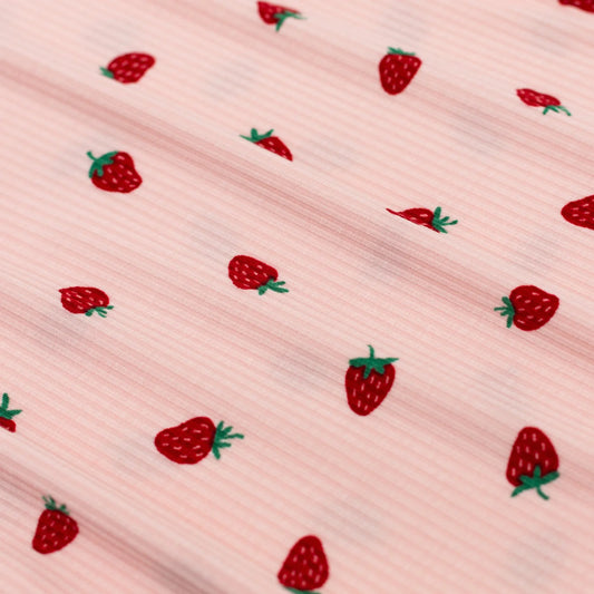 Flutter Sleeve Romper | Strawberries