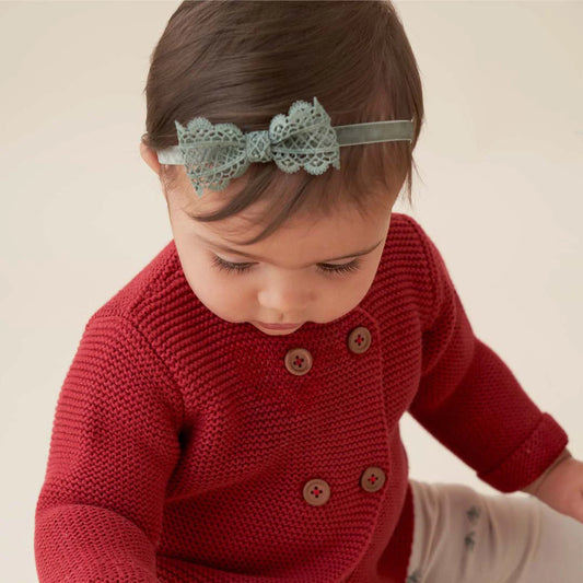 Holiday Lacey Baby Bow Headband | 3 Pack