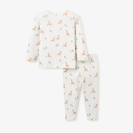 Reindeer Printed Organic Cotton Lounge Set