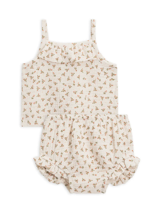 Baby Evie Muslin Tank Set | Wildflowers