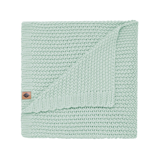 Chunky Knit Baby Blanket | Sage