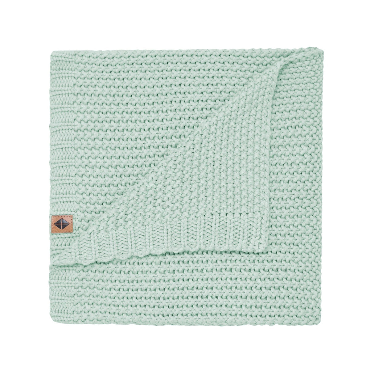Chunky Knit Baby Blanket | Sage
