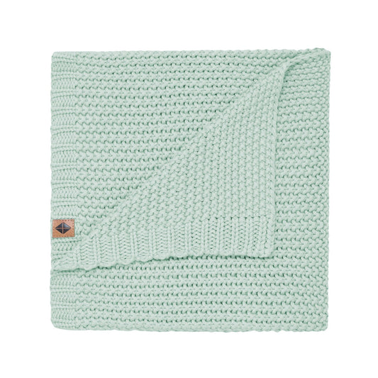 Chunky Knit Baby Blanket | Sage
