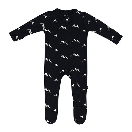 Bamboo Cotton Zippered Footie | Mountain