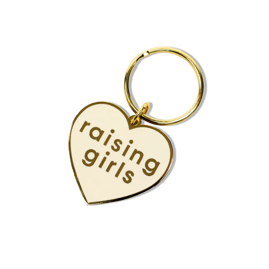 RAISING GIRLS® Heart Icon Enamel Keychain