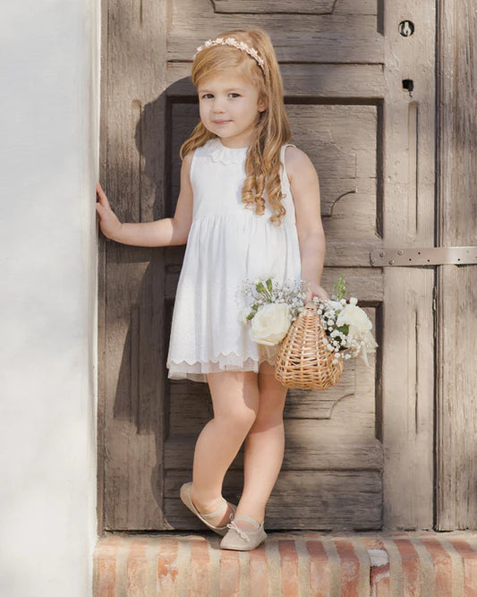 Georgia Dress | White'